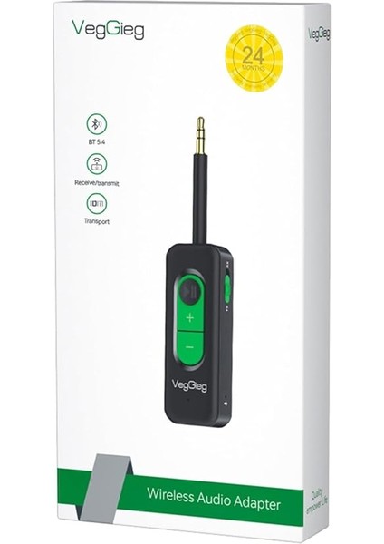 Aux Bluetooth 5.4 Transmitter & Receiver Kablosuz Ses Adaptörü fırsatları