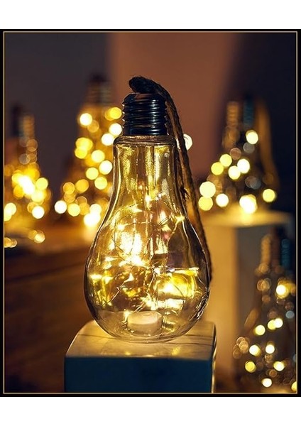Sarkıt Lamba, Ampul, LED Işık Zinciri, Pilli, Tekstil Kablo, Asma Lamba, Elektriksiz Pille Çalışır, Bahçe Lambası, Fener, Doğum Günü, Düğün, Noel Için Aydınlatma KX015 (Şeffaf) fırsatları