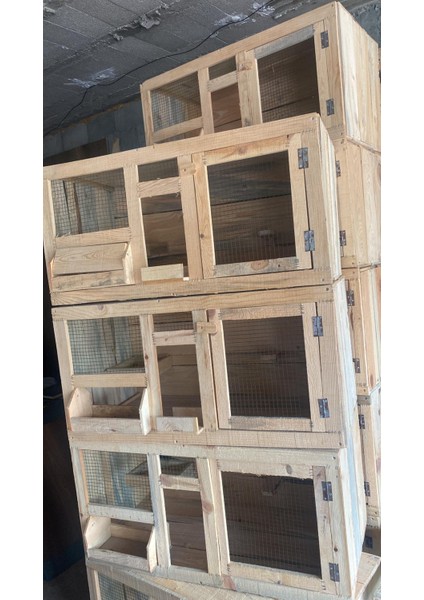 Karayiğit Ahşap Kuş Kafesi – Doğal Ahşap, Yemlikli, Tek Kapılı , Kanatlı Hayvan fiyatları