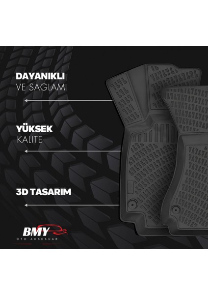 Rizline Togg T10F 2025 Sonrası 3D Havuzlu Paspas Siyah Bmy Oto modelleri