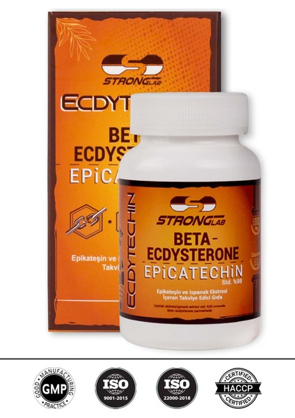 Ecdytechin, Beta-ecdysterone, Epicatechin, Protein Sentezi, Kas Onarımı Kas Geliştirici 60 Kapsül