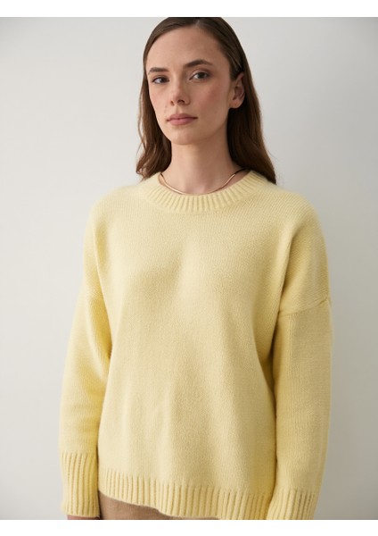 Sarı Bisiklet Yaka Basic Kazak - 2217 fiyatları