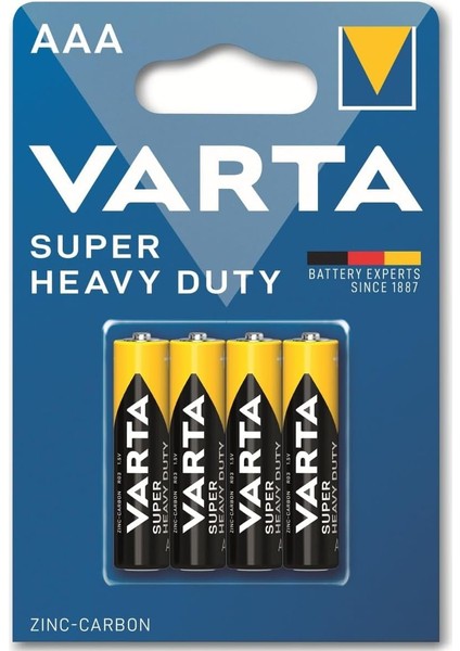 Varta Superlife 4 Aaa Çinko Karbon Pil