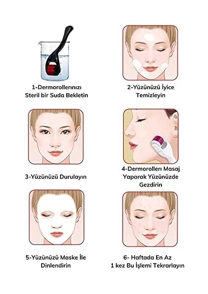 Mujgan Dermaroller Titanyum 540 Iğneli 0.5 mm