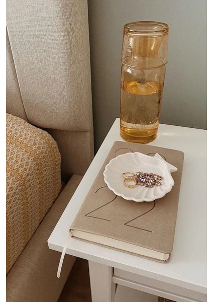 Deniz Kabuğu Mini Aksesuar Tabağı Dekoratif Beton