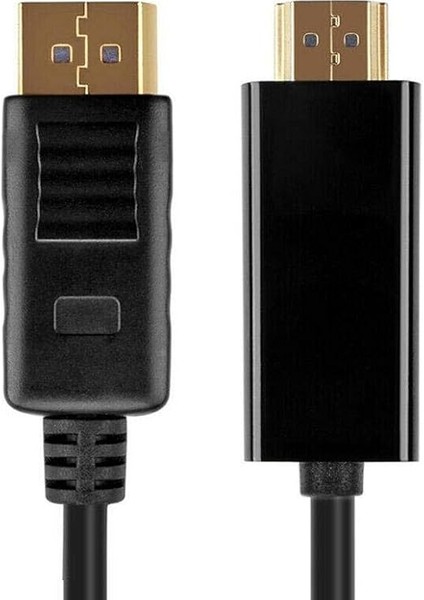 AL-4318 Displayport To HDMI Dönüştürücü Adaptör Kablosu, Siyah, 1.8 Metre indirimleri