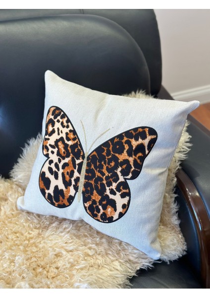 Dekoratif Kırlent Kılıfı Punch Işlemeli 2'li