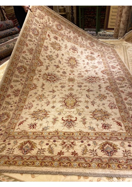 El Dokuma Afgan Uşağı Ziegler Halısı Birinci Sınıf Kalite Ebat 226X171 modelleri