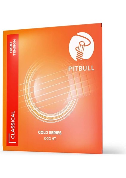 Gold Seri Hard Tansiyon Klasik Gitar Teli Set Pena Hediyeli Gcg Ht