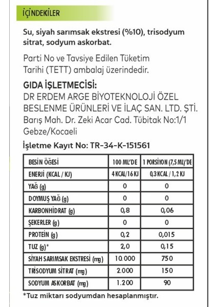 Siyah Sarımsak Ekstresi (250 ml) Fermente Kokusuz Doğal Güç Yoğun İçerik & Premium Formül modelleri