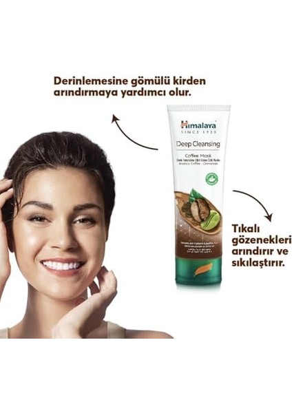 Himalaya Since 1930 Deep Cleansing Derin Temizleme Etkili Gözenek Sıkılaştırıcı Kahve Özlü Yüz Maskesi 75 ml fiyatları