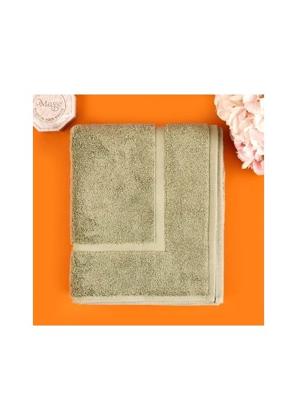 Soft Samantha Ayak Havlusu - Haki - 50X80 cm