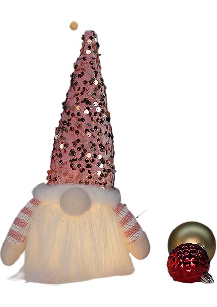 Noel Için Işıklı Rudolf Yaşlı Adam Figürü Dekorasyon Ürünleri (Yurt Dışından)