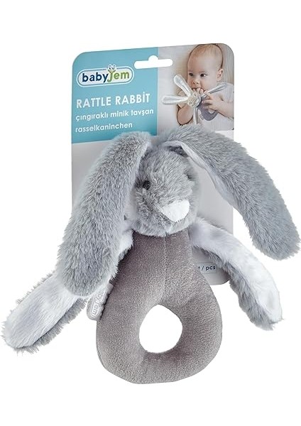 Çıngıraklı Mini Tavşan Gri indirimleri