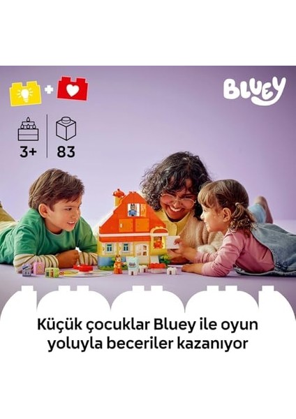 Ailesinin Evi ve Hafıza Oyunu 10459-3 Yaş ve Üzeri Çocuklar Için Interaktif Oyun Içeren Eğitici Oyuncak Yapım Seti, Doğum Günü Hediyesi (83 Parça) modelleri