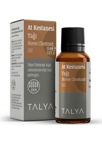 Talya At Kestanesi Yağı, Soğuk SIKIM,%100 Saf ve Doğal, 20 ml modelleri