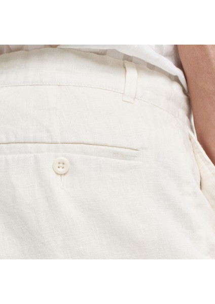 Erkek Krem Relaxed Fit Şort