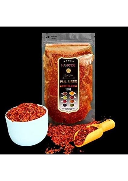 Hanzade Bitkisel Pul Biber Ekstra Çok Acı 1 kg