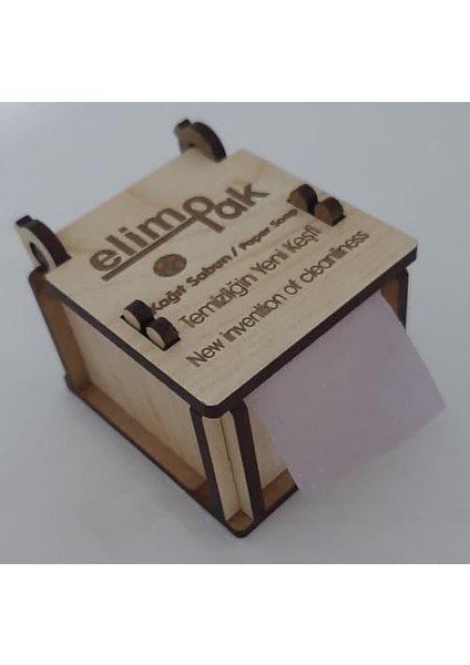 Elimpak Ofis Tipi Kağıt SABUN-210 cm Elimpak Eriyen Şerit Sabun -Ortalama 75 Kullanımlık- Ofis, Iş Yeri ve Tüm Ortak Kullanım Alanlarında Kişisel Hijyen Sağlar-Yerli Üretim-