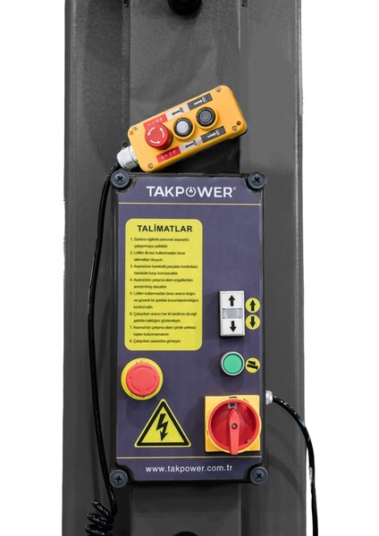 5 Ton Iki Sütunlu Alttan Bağlantılı Tam Otomatik Araç Kaldırma Lifti