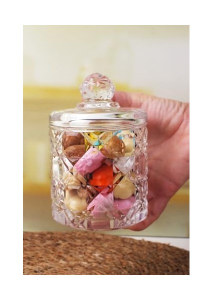 Lüx Büyük Cam Şekerlik & Cam, Kesme Cam Lüx Şekerlik 13CM*7.8CM - 06639 modelleri