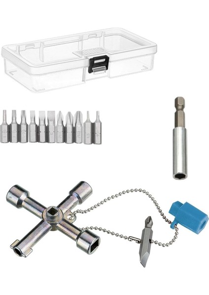 Kombine Pano Anahtarı Seti Fonksiyonel 15 Parça Elektrik Dolap Kilit Için Uçlu Anahtar Seti