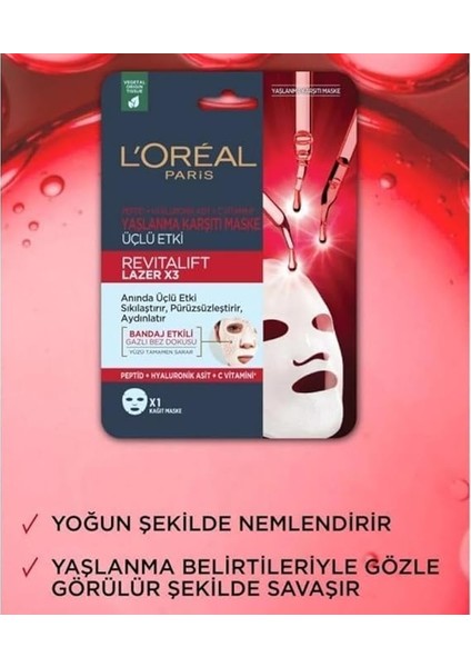 Parıs Revitalift Lazer X3 Yaşlanma Karşıtı Maske fiyatları
