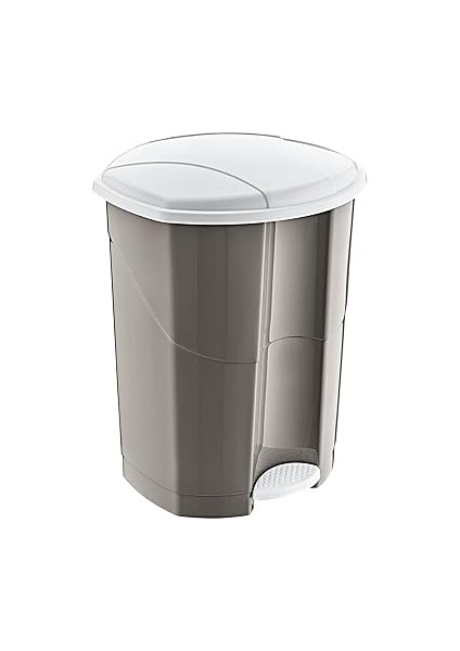 18 Lt Pedallı Çöp Kovası (10191) Bej