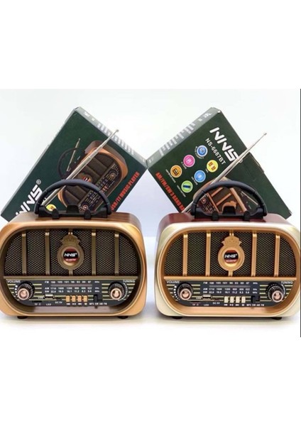 Nostaljik Ahşap Radyo, Tws Desteği, 18650 Li-Pil, Kahverengi, Şık Tasarım modelleri