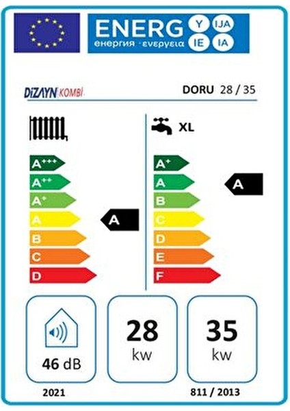 Doru 28 kW Kombi Hermetik Baca ile Yoğuşmalı Isıtma Yüksek Verimlilik fiyatları