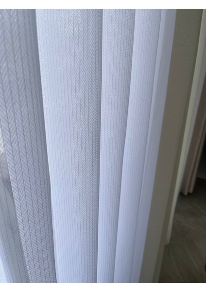 Su Yolu Üsküdar Tül Perde 1/3 Sık Pileli Ütü Istemez Dayanıklı