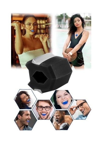 Çene Hattı Çizgi Kası Geliştirici Karizma Çene Fitness Silikon Jel Siyah Yüz Tonlama Kas Pro fiyatları