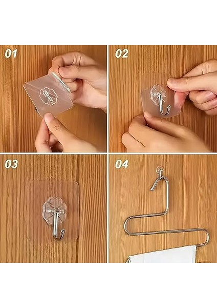 Duvar Kancaları, Şeffaf, 3'lü Set indirimleri