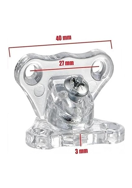 T Bağlantı Çektirme Şeffaf Plastik Köşe Birleştirme Kelebek Bağlantı (20 Adet) fırsatları