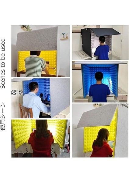 Vokal Izolasyon Kabini, Mikrofon Ses Geçirmez Küp, Masaüstü Ses Kayıt Muhafazası, Stüdyo Için Tam Kapalı Tasarım, Müzisyenler Için Gri-Mor Vokal Kabini fiyatları