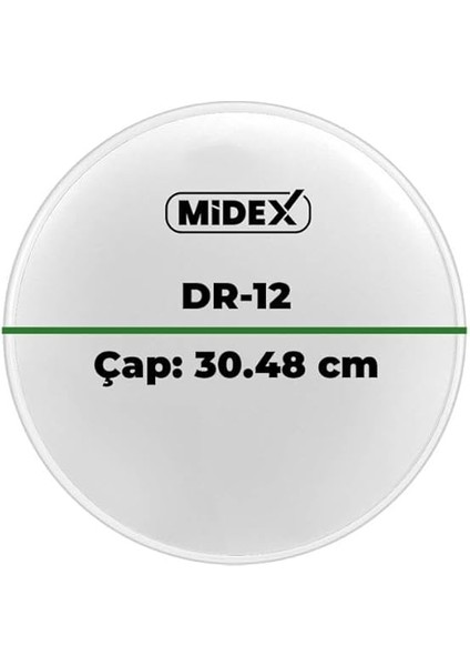 DR-12WH Beyaz Renk 12 Inç Alto Bateri Davul Derisi Drumhead 12'' Inch (30.48 Cm) modelleri