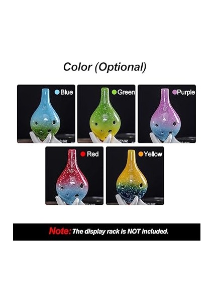 6 Delik Seramik Ocarina 6 Delik Seramik Ocarina Alto C Basit Stil Müzik Enstrüman Kordon Müzik Skoru ile Müzik Lover ve Öğrenci fiyatları