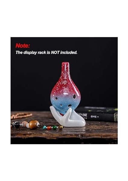6 Delik Seramik Ocarina 6 Delik Seramik Ocarina Alto C Basit Stil Müzik Enstrüman Kordon Müzik Skoru ile Müzik Lover ve Öğrenci fırsatları