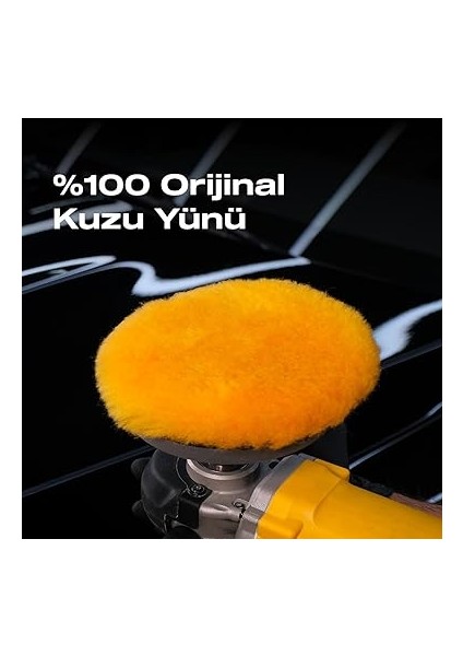 Yünü Polisaj Keçesi/pedi Lite-Ağır Çizik GIDERICI-150MM-KUZU Postu Araç Pasta Cila Keçesi modelleri