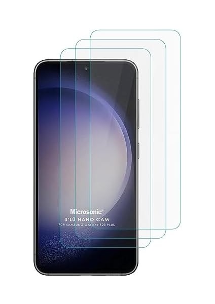 S23 Screen Protector Glass Cam Ekran (3`lü Paket) [ S23 ile Uyumlu Ekran - Şeffaf] modelleri