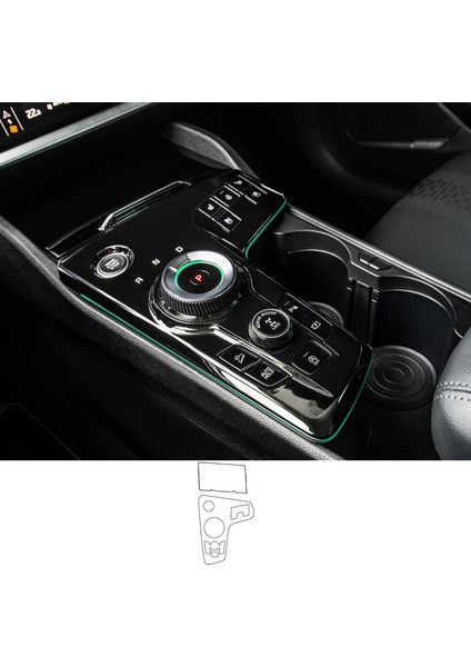 Kia Sportage Prestige Uyumlu Vites Etrafı Piano Black Tpu Koruyucu 2 Li Set 2022-2025 fiyatları