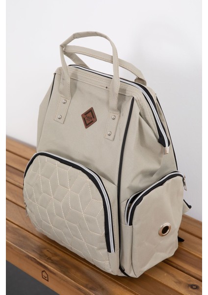 Krem Kapitoneli Çok Fonksiyonlu Anne Bebek Bakım Çantası 19725 fiyatları