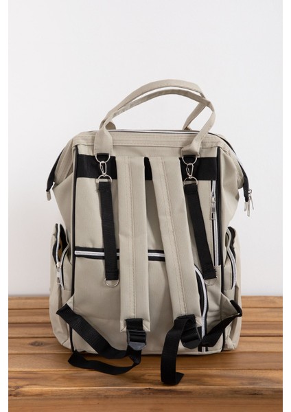 Krem Kapitoneli Çok Fonksiyonlu Anne Bebek Bakım Çantası 19725 fırsatları