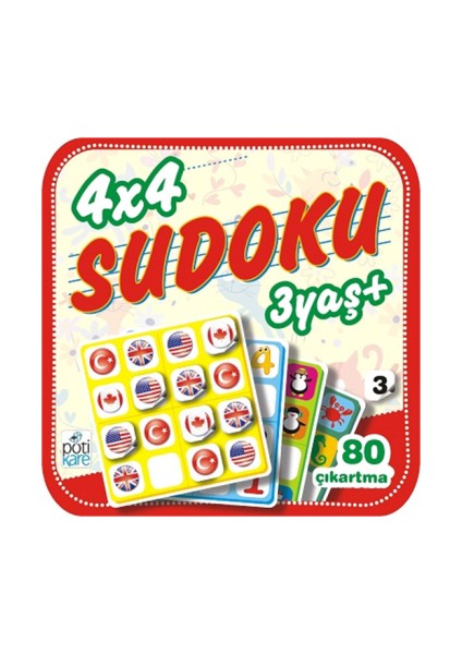 4 x 4 Sudoku – 3 (3 Yaş +)
