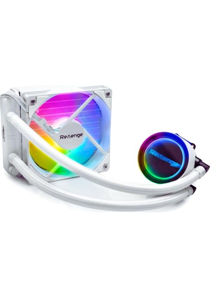 Cold 100 Intel ve Amd Destekli Rgb Fanlı Infinite Panel 120MM Sıvı Soğutma Sistemi-Kılavuzlu (Beyaz)