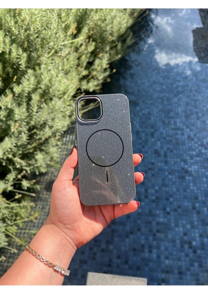 Simli İPHONE14 Magsafe Destekli Telefon Kılıfı