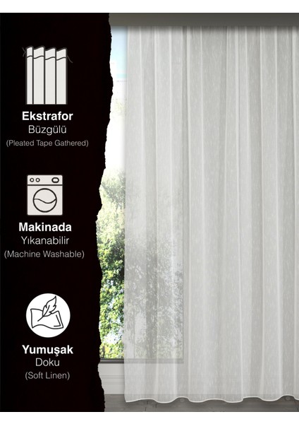 En Çok Tercih Edilen Şantuklu Tül Perde – Pilesiz Ekstrafor Büzgülü – Ütü Gerektirmez modelleri