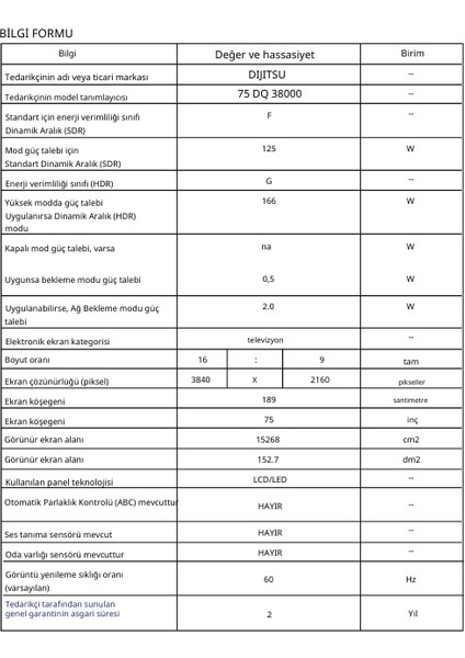 75 DQ 38000 75'' 189 Ekran Uydu Alıcılı 4K Ultra HD QLED Google TV indirimleri