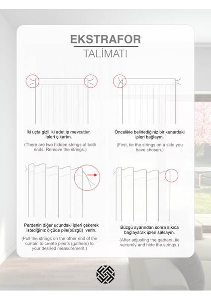 En Çok Tercih Edilen Şantuklu Tül Perde – Pilesiz Ekstrafor Büzgülü – Ütü Gerektirmez indirimleri