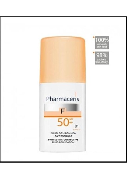 Spf 50+ Ivory Protective Corrective Foundation Kapatıcı Fondöten Fluide Kapatıcı Fondoten (50 Ml) fiyatları